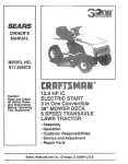 Craftsman 917.255572 Owner`s manual