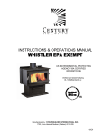 Century Heating WHISTLER EPA EXEMPT Specifications