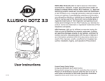 ADJ ILLUSION DOTZ 3.3 Specifications