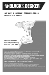 Black & Decker LDX116 Instruction manual