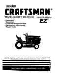 Craftsman EZ3 917.251492 Owner`s manual