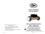 Field Installable InLine Heater