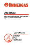 RVR Immergas Zeus Mini User`s manual
