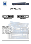 Ultra Start 1600 User`s manual