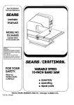 Sears 113.244530 Owner`s manual