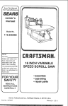 Craftsman 113.236090 Owner`s manual