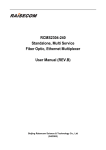 Raisecom RCMS2304-240 User manual