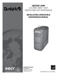 Dunkirk Q95M-200 Installation manual