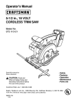 Craftsman 973.113121 Operator`s manual