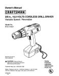 Craftsman 973.111401 Owner`s manual
