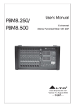 Alto PBM8.250 User`s manual