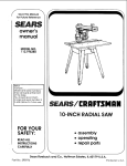 Craftsman 113.196380 Owner`s manual