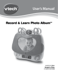 VTech Record & Learn Photo Album User`s manual