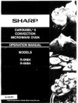 Sharp CAROUSEL II R-9H84 Specifications