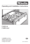 Miele F 623 Ui-2 Operating instructions