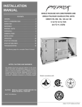 York PREDATOR DH 078 Installation manual