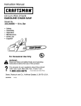 Craftsman 358.360880 Instruction manual