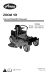 Ariens 991039 - Zoom 2452 HD Specifications