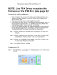 Universal Remote Control PSX-2 Installation manual