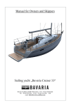 Bavaria Cruiser 33 Owner`s manual