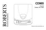 Roberts CD965 Specifications
