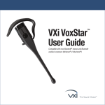 VXI VoxStar User guide