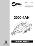 Miller Electric 3000-4AH Owner`s manual