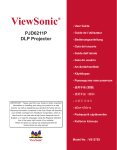 ViewSonic PJD6211P User guide