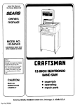 Craftsman 113.247410 Owner`s manual