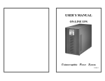 Uninterruptible Power Supplies Online UPS 2K User`s manual
