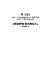 American Megatrends MI980 User`s manual