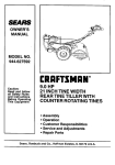 Craftsman 944.627592 Owner`s manual