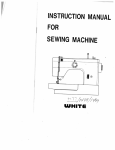 White 1499 Instruction manual