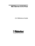 US Robotics NETServer/8 User manual