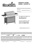 Char-Broil 463230710 Product guide