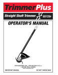 MTD TrimmerPlus TB720r Operator`s manual