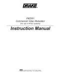 DRAKE VM2551 Instruction manual