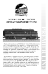 MTHTrains F-3 POWERED B-UNIT Operating instructions