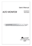 Alto MONITOR User`s manual