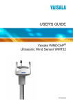 Vaisala WINDCAP WMT52 User`s guide