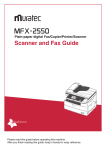 Muratec MFX-2550 Guide User`s guide
