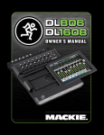 Mackie DL806 Owner`s manual