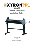 Professional Laminating Systems II Series User`s guide