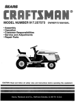 Craftsman 917.257573 Owner`s manual