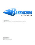 Barracuda Networks 4 Installation guide
