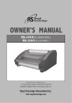 Royal Sovereign RSL-2701 Owner`s manual