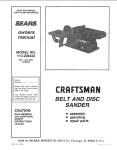 Craftsman 113.226423 Owner`s manual