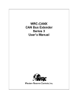 Western Reserve Controls WRC-CANR-DF-DN User`s manual