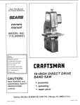 Craftsman 113.244401 Owner`s manual