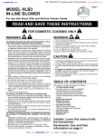 BR-HLB3 (280 CFM, Inline) Installation Instructions